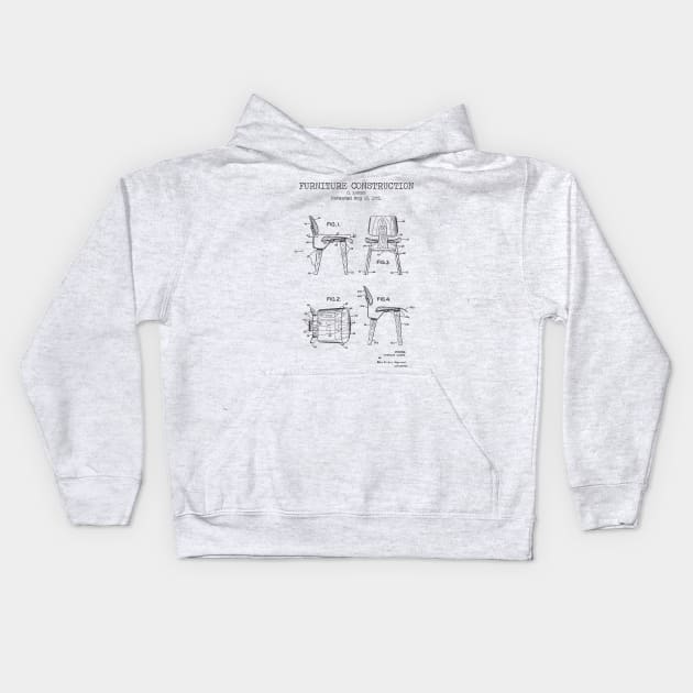 EAMES CHAIR Kids Hoodie by Dennson Creative